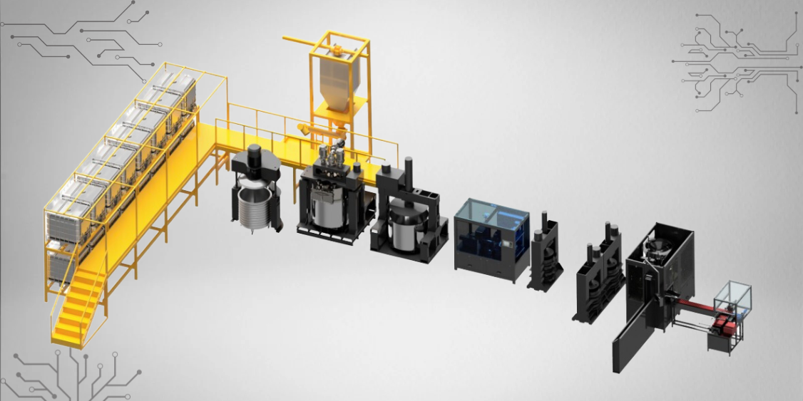 1000 литровая линия производства силиконовых, акриловых и полиуретановых герметиков